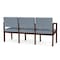 Lesro 3 Seat Tandem Seating W/ No Center Arms, 65 in W 26 in L 31.5 in H, Lenox Series LW3101 - alternate 2